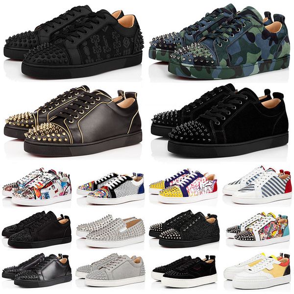red bottoms low sneakers men women designer casual shoes black white camo green glitter grey pink leather suede mens fashion spikes trainers
red bottoms low sneakers men women designer casual shoes black white camo green glitter grey pink leather suede mens fashion spikes trainers