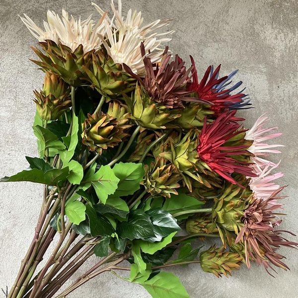 decorative flowers & wreaths 2 forks thorn ball sea urchin branch with green leaves artificial fake plants for home wedding decoration
decorative flowers & wreaths 2 forks thorn ball sea urchin branch with green leaves artificial fake plants for home wedding decoration