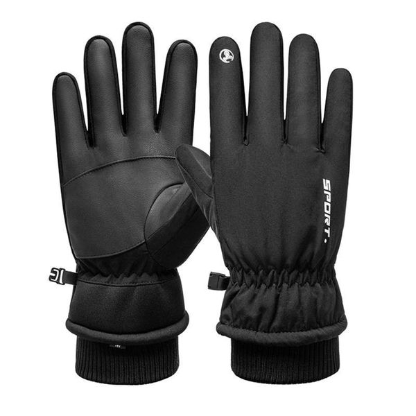 cycling gloves riding warm windproof thick flush with anti-slip pu leather coat waterproof hand for winter working, Black
cycling gloves riding warm windproof thick flush with anti-slip pu leather coat waterproof hand for winter working, Black