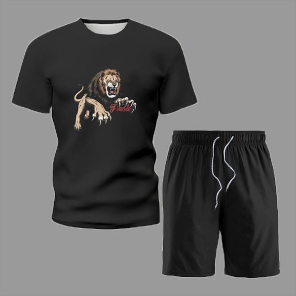 sets black gothic short sleeve mens tracksuits clothing summer t shirt shorts two piece set casual all match male female, Gray
sets black gothic short sleeve mens tracksuits clothing summer t shirt shorts two piece set casual all match male female, Gray
