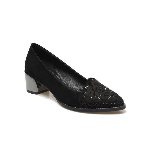 dress shoes lidian 2021 women pumps kid suede bling med heels lady's genuine leather footwear electric pointed toe, Black
dress shoes lidian 2021 women pumps kid suede bling med heels lady's genuine leather footwear electric pointed toe, Black
