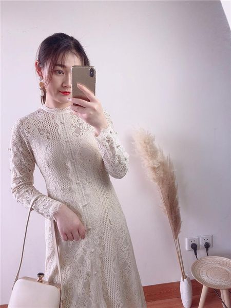 casual dresses dress women 2021 women's spring korean lace in the long slim lady temperament thin sleeved a-line, Black;gray
casual dresses dress women 2021 women's spring korean lace in the long slim lady temperament thin sleeved a-line, Black;gray