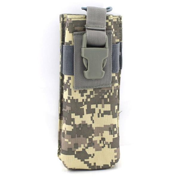 military water bottle bag molle improved travel storage camping hydration carrier for outdoor hiking fishing waist support, Black;gray 
military water bottle bag molle improved travel storage camping hydration carrier for outdoor hiking fishing waist support, Black;gray