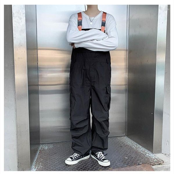 men's pants men jumpsuits solid color loose streetwear fashion bib multi-pockets 2021 casual cargo overalls 5xl, Black
men's pants men jumpsuits solid color loose streetwear fashion bib multi-pockets 2021 casual cargo overalls 5xl, Black