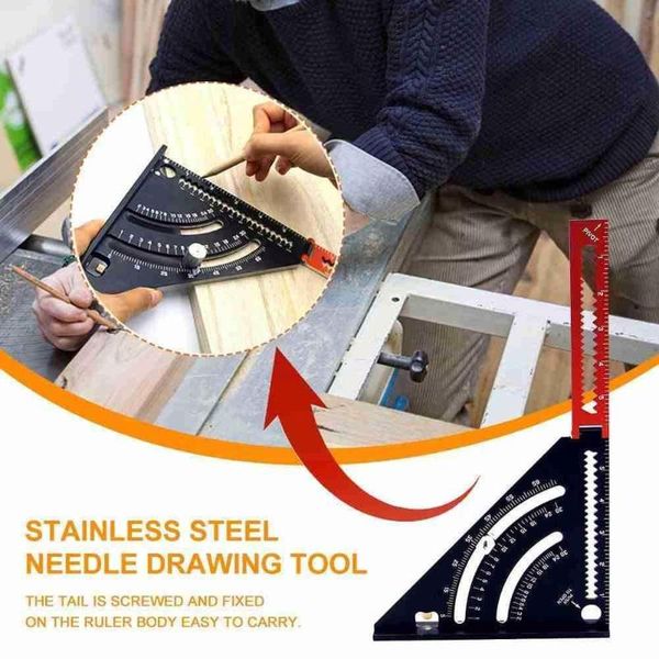 professional hand tool sets angle ruler folding metric aluminum alloy triangular speed square woodwork triangle measuring protractor measur
professional hand tool sets angle ruler folding metric aluminum alloy triangular speed square woodwork triangle measuring protractor measur