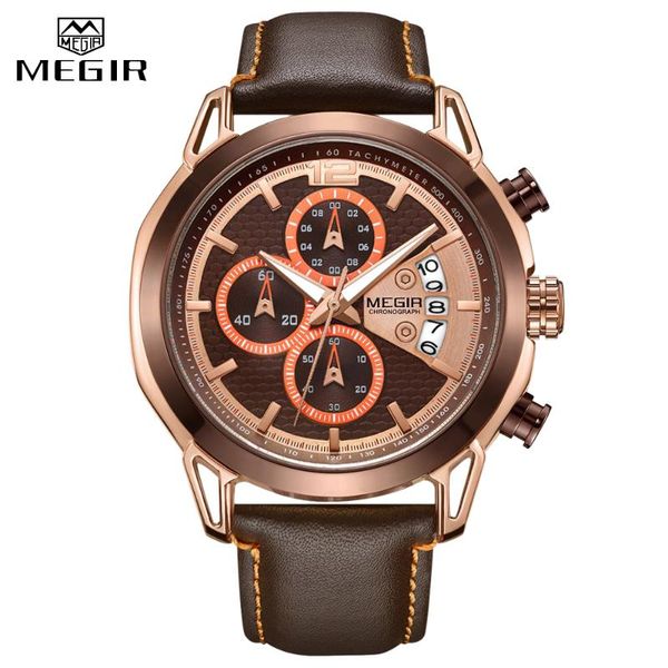wristwatches megir men watches waterproof sport chronograph quartz wrist watch relogio masculino leather man clock, Slivery;brown
wristwatches megir men watches waterproof sport chronograph quartz wrist watch relogio masculino leather man clock, Slivery;brown