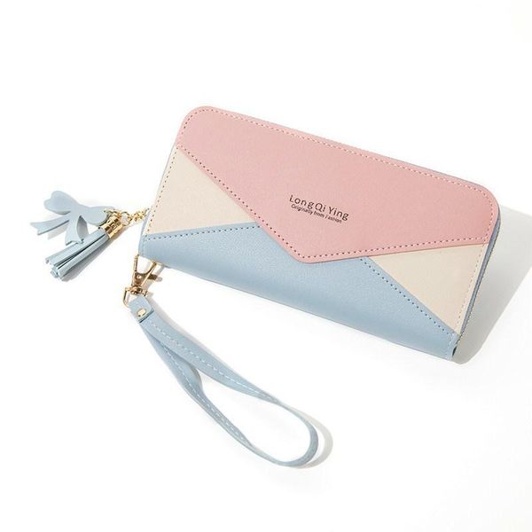 wallets wallet women's long zipper female student korean splicing color contrast tassel envelope mobile phone, Red;black
wallets wallet women's long zipper female student korean splicing color contrast tassel envelope mobile phone, Red;black