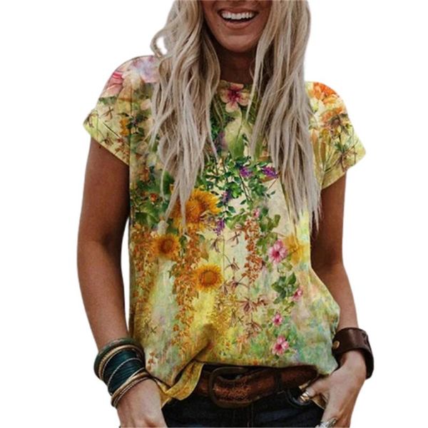 women's t-shirt plus size floral print women t-shirts 2021 summer short sleeve o-neck loose casual tshirt streetwear female s-5xl tees, White
women's t-shirt plus size floral print women t-shirts 2021 summer short sleeve o-neck loose casual tshirt streetwear female s-5xl tees, White