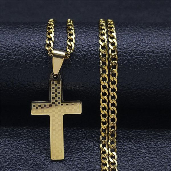 pendant necklaces 2021 catholicism cross stainless steel chain women gold color hip hop necklace jewelry collares de mujer nxhyb191s05, Silver
pendant necklaces 2021 catholicism cross stainless steel chain women gold color hip hop necklace jewelry collares de mujer nxhyb191s05, Silver