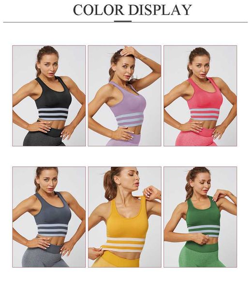 knitted striped five-seam sports underwear women's shockproof gathering running stereotypes yoga vest fitness bra short outfits, White;red
knitted striped five-seam sports underwear women's shockproof gathering running stereotypes yoga vest fitness bra short outfits, White;red
