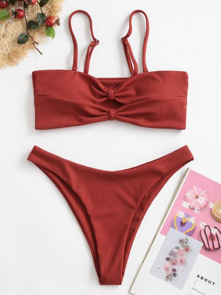women's solid color two-piece beach swimwear fashion high waist bikini set push-up bra knotted swimsuit tube top, White;black
women's solid color two-piece beach swimwear fashion high waist bikini set push-up bra knotted swimsuit tube top, White;black