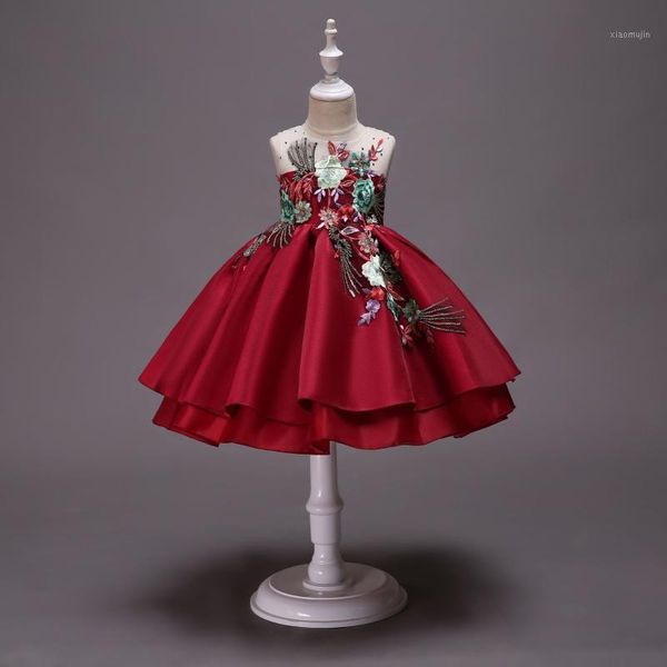 girl's dresses flower girls illusion sequined tulle lace o-neck knee-length embroidery luxury champagne kids party princess gown f318, Red;yellow
girl's dresses flower girls illusion sequined tulle lace o-neck knee-length embroidery luxury champagne kids party princess gown f318, Red;yellow