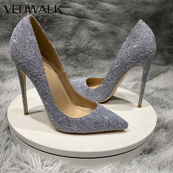 dress shoes veowalk women grey fabric pointed toe stiletto pumps elegant ladies slip on high heel chic lace small size 33-45, Black
dress shoes veowalk women grey fabric pointed toe stiletto pumps elegant ladies slip on high heel chic lace small size 33-45, Black