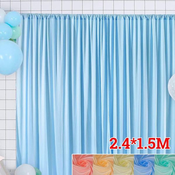 party decoration 2.4x1.5m white sheer silk cloth drapes panels hanging curtains po backdrop wedding events diy textiles
party decoration 2.4x1.5m white sheer silk cloth drapes panels hanging curtains po backdrop wedding events diy textiles