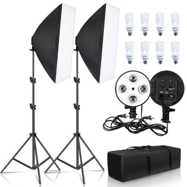 continuous lighting pography 50x70cm four lamp softbox kit e27 holder with 8pcs bulb soft box accessoriesfor po studio video
continuous lighting pography 50x70cm four lamp softbox kit e27 holder with 8pcs bulb soft box accessoriesfor po studio video