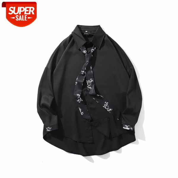 japanese casual couple loose shirt thin drape long-sleeved hairdresser's bright men's #2m2w, White;black
japanese casual couple loose shirt thin drape long-sleeved hairdresser's bright men's #2m2w, White;black