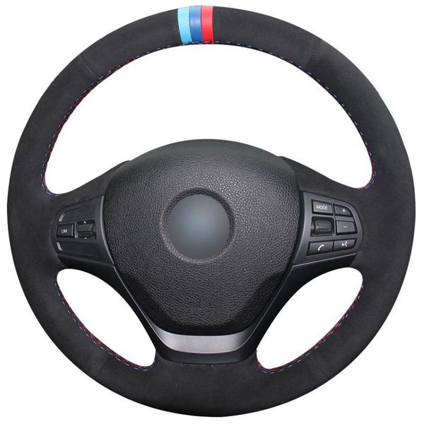 non-slip durable black suede light blue red marker car steering wheel cover for f30 316i 320i 328i covers
non-slip durable black suede light blue red marker car steering wheel cover for f30 316i 320i 328i covers