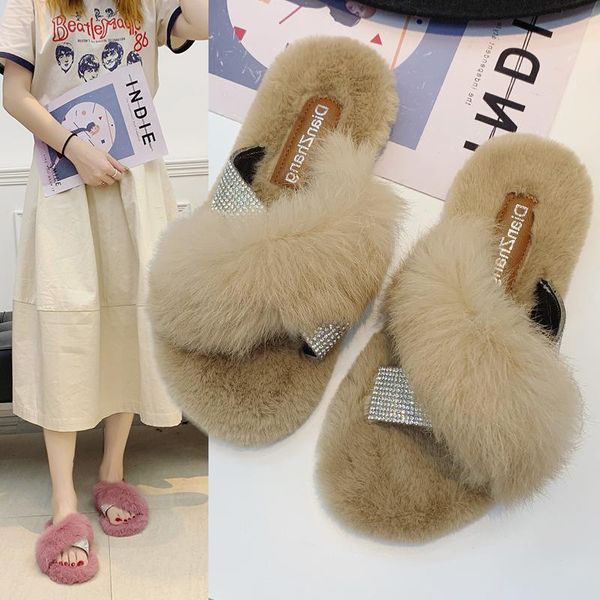 outside the 2021 han edition flat shoes wear antiskid warm maomao slippers female fashionable joker a word, Black
outside the 2021 han edition flat shoes wear antiskid warm maomao slippers female fashionable joker a word, Black