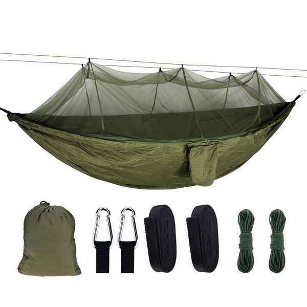 outdoor camping hammock with mosquito net portable high resistance parachute fabric hanging bed picnic sleeping swing bags
outdoor camping hammock with mosquito net portable high resistance parachute fabric hanging bed picnic sleeping swing bags