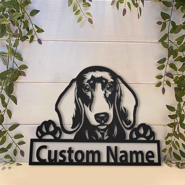 novelty items personalized dachshund dog metal sign art hollow carving custom first name wall decoration for door home living room decor
novelty items personalized dachshund dog metal sign art hollow carving custom first name wall decoration for door home living room decor