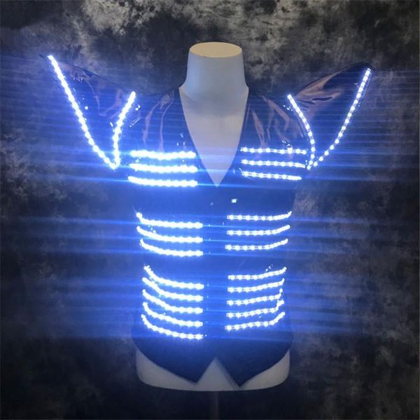 party decoration p54 ballroom dance led light costumes robot men suit dj performance wears dress rgb luminous clothe armor outfit club show
party decoration p54 ballroom dance led light costumes robot men suit dj performance wears dress rgb luminous clothe armor outfit club show
