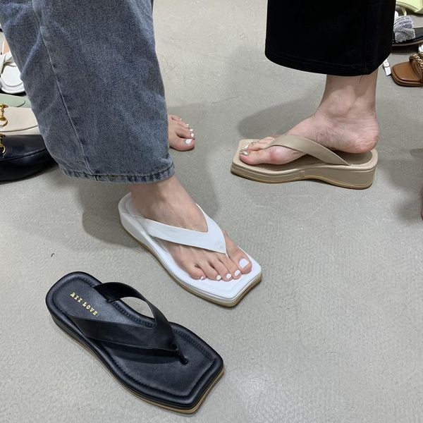 platform flip flops women wedge slippers square to female brand casual slides thick bottom ladies fashion chic summer shoes, Black
platform flip flops women wedge slippers square to female brand casual slides thick bottom ladies fashion chic summer shoes, Black