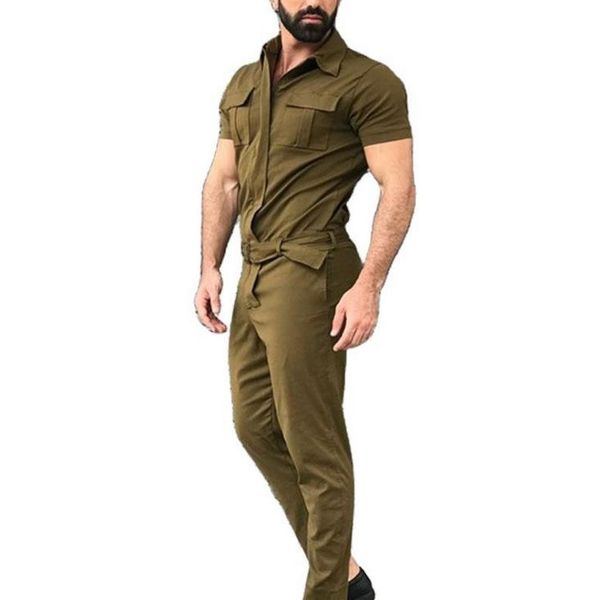 men's tracksuits fashion solid color multi one piece short sleeve trousers slim casual suit two, Gray
men's tracksuits fashion solid color multi one piece short sleeve trousers slim casual suit two, Gray