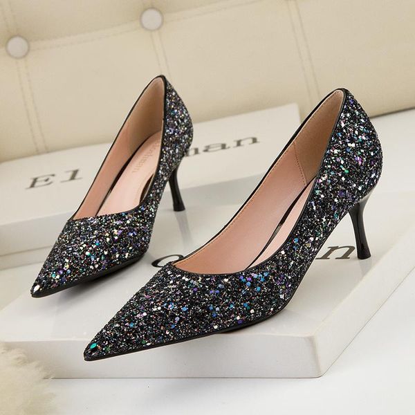 dress shoes glitter bling slip on pumps women luxury high heels fashion shallow pointed toe slides big size zapatos mujer black
dress shoes glitter bling slip on pumps women luxury high heels fashion shallow pointed toe slides big size zapatos mujer black
