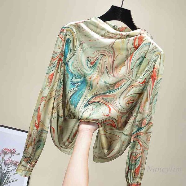 blouses women long sleeve shirt spring retro print temperament blouse elegant office lady's all-match blusas mujer, White
blouses women long sleeve shirt spring retro print temperament blouse elegant office lady's all-match blusas mujer, White