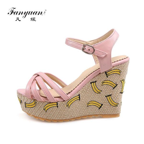 fanyuan fashion buckle strap ankle sandals sweet wedges high heels women shoes elegant summer platform, Black
fanyuan fashion buckle strap ankle sandals sweet wedges high heels women shoes elegant summer platform, Black