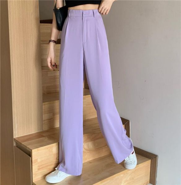 summer new loose wide leg women's high waisted slim vertical casual pants solid color office, Black;white
summer new loose wide leg women's high waisted slim vertical casual pants solid color office, Black;white