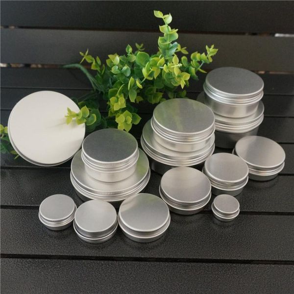storage bottles & jars 5/10/15/20/30/50/60/80/100/110/150/200g silver refillable round aluminum box metal tin cosmetic cream diy empty
storage bottles & jars 5/10/15/20/30/50/60/80/100/110/150/200g silver refillable round aluminum box metal tin cosmetic cream diy empty