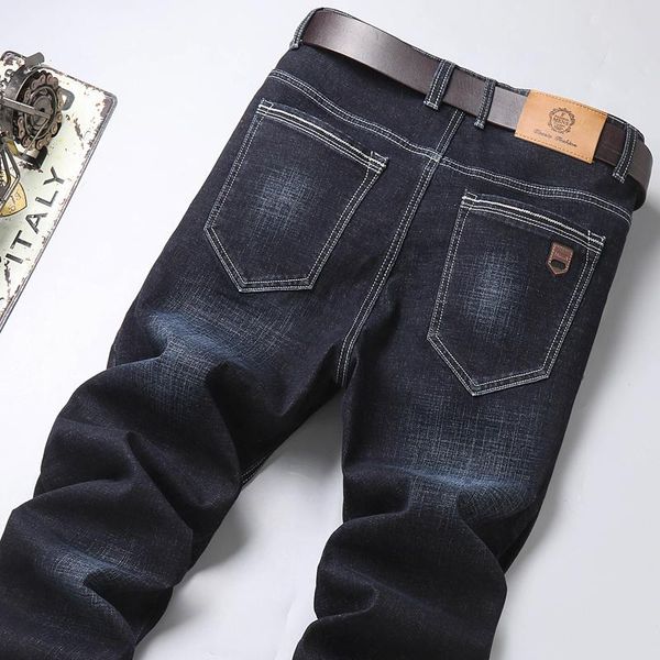 men's jeans mens smart casual denim trousers soft pants four seasons jean black color plus size 40, Blue
men's jeans mens smart casual denim trousers soft pants four seasons jean black color plus size 40, Blue
