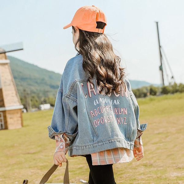 children's clothing girls denim jacket spring autumn 2021 fashion single-breasted long-sleeved high-quality girl coat tzdm01 jackets, Blue;gray
children's clothing girls denim jacket spring autumn 2021 fashion single-breasted long-sleeved high-quality girl coat tzdm01 jackets, Blue;gray