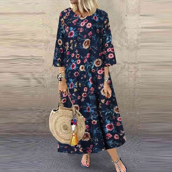 casual floral print long sleeves women dress o neck big hem plus size retro vestido mujer womens, Black;gray
casual floral print long sleeves women dress o neck big hem plus size retro vestido mujer womens, Black;gray