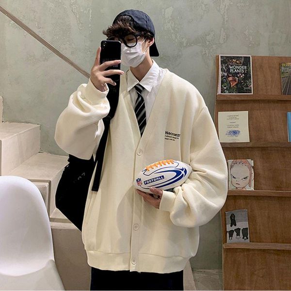 men's sweaters cardigan sweater woman casual jacket for 2021 spring autumn harajuku clothing streetwear kpop korean style mens, White;black
men's sweaters cardigan sweater woman casual jacket for 2021 spring autumn harajuku clothing streetwear kpop korean style mens, White;black