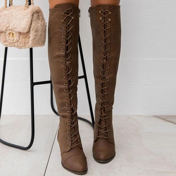 boots women thigh high lace up heels over the knee long autumn winter cross strappy platform punk ladies shoes, Black
boots women thigh high lace up heels over the knee long autumn winter cross strappy platform punk ladies shoes, Black