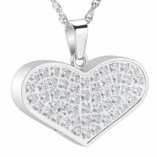pendant necklaces k11329 always in my heart urn necklace for ashes crystal stainless steel keepsake memorial cremation jewelry women, Silver
pendant necklaces k11329 always in my heart urn necklace for ashes crystal stainless steel keepsake memorial cremation jewelry women, Silver
