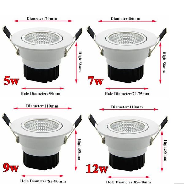 bulbs the super bright recessed led dimmable downlight cob 5w 7w 9w 12w spot light decoration ceiling lamp ac 110v 220v
bulbs the super bright recessed led dimmable downlight cob 5w 7w 9w 12w spot light decoration ceiling lamp ac 110v 220v