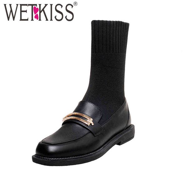 wetkiss slim stretch ankle boots women sock boots metal decoration slip on chunky heel round toe winter flat shoes black 210630
wetkiss slim stretch ankle boots women sock boots metal decoration slip on chunky heel round toe winter flat shoes black 210630