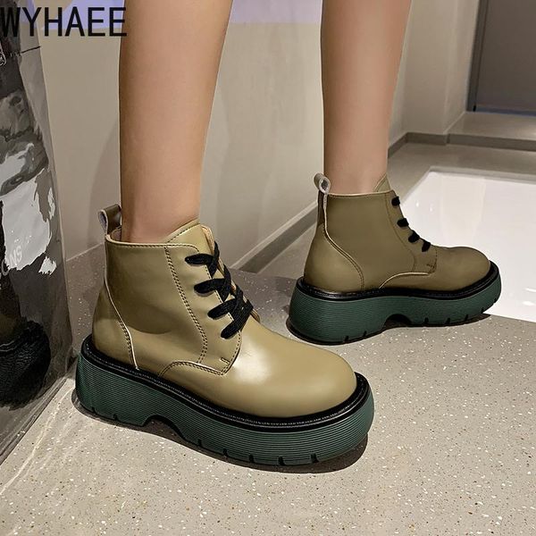boots 2021 autumn women's fashion comfortable lace-up round head platform casual mid-cut, Black
boots 2021 autumn women's fashion comfortable lace-up round head platform casual mid-cut, Black