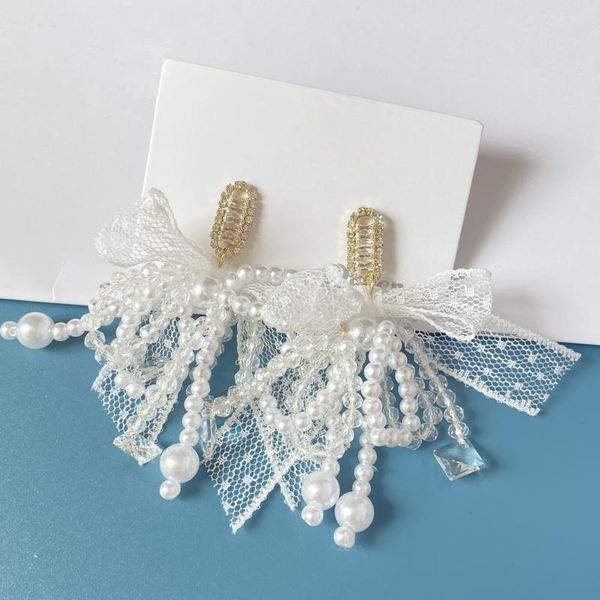 dangle & chandelier 2021 fresh long fine crystal hyperbole style drop earrings jewelry contracted pearl bowknot modelling women, Silver
dangle & chandelier 2021 fresh long fine crystal hyperbole style drop earrings jewelry contracted pearl bowknot modelling women, Silver