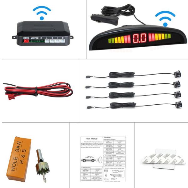 car rear view cameras& parking sensors led sensor kit 4 22mm reverse radar sound alert indicator system backlight display
car rear view cameras& parking sensors led sensor kit 4 22mm reverse radar sound alert indicator system backlight display