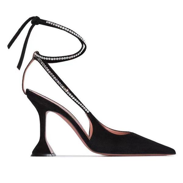 sandals summer pointed women high heels thin suede luxury party wedding dress shoes zapatillas mujer, Black
sandals summer pointed women high heels thin suede luxury party wedding dress shoes zapatillas mujer, Black