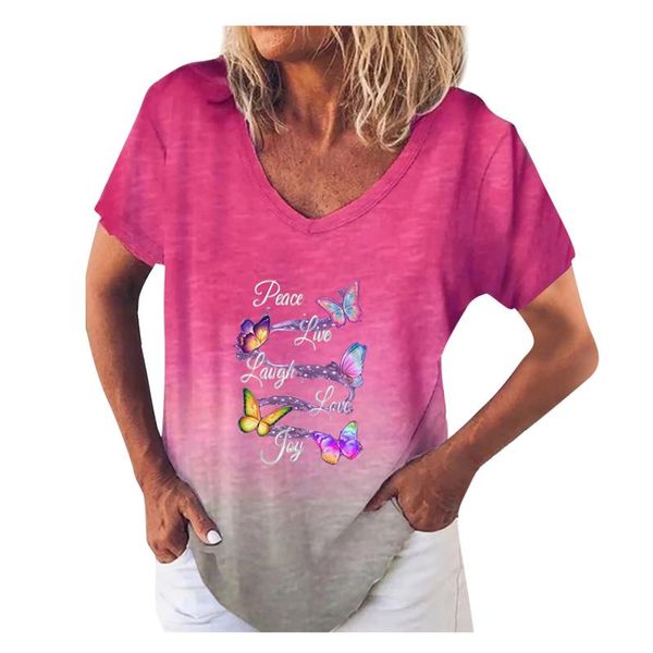 women t shirt rainbow gradient letter print tee harajuku casual short sleeve v-neck loose pullover t-shirt femme plus size women's, White
women t shirt rainbow gradient letter print tee harajuku casual short sleeve v-neck loose pullover t-shirt femme plus size women's, White