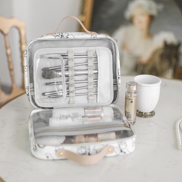 ladies portable large capacity cosmetic bag box makeup storage cosmetics travel wash bags & cases
ladies portable large capacity cosmetic bag box makeup storage cosmetics travel wash bags & cases