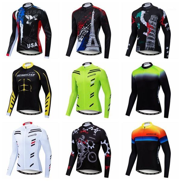 men cycling jersey 2021 pro team clothing long sleeve mtb bike racing sports bicycle clothes, Black;red
men cycling jersey 2021 pro team clothing long sleeve mtb bike racing sports bicycle clothes, Black;red