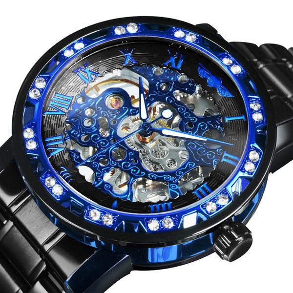wristwatches winner transparent skeleton watch for men mechanical iced out watches mens 2021 luxury stainless steel strap clock, Slivery;brown
wristwatches winner transparent skeleton watch for men mechanical iced out watches mens 2021 luxury stainless steel strap clock, Slivery;brown