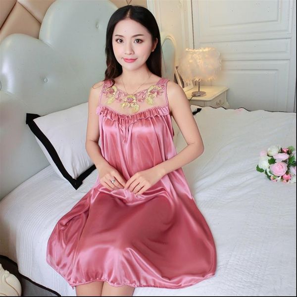 casual chemise 12 color nightie women sleepwear nightwear lingerie nightdress dress plus size silk nightgowns, Black;red
casual chemise 12 color nightie women sleepwear nightwear lingerie nightdress dress plus size silk nightgowns, Black;red