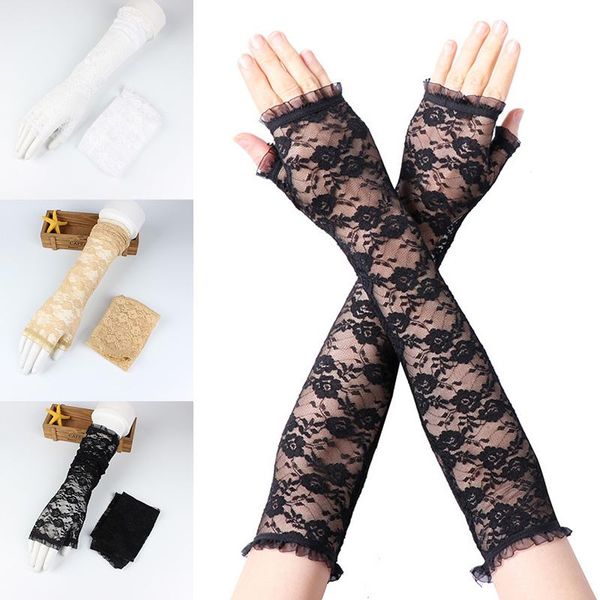 five fingers gloves 1pair lace half finger sun protection floral printing wrist mittens thin stretch driving sunscreen golves for ladies, Blue;gray
five fingers gloves 1pair lace half finger sun protection floral printing wrist mittens thin stretch driving sunscreen golves for ladies, Blue;gray